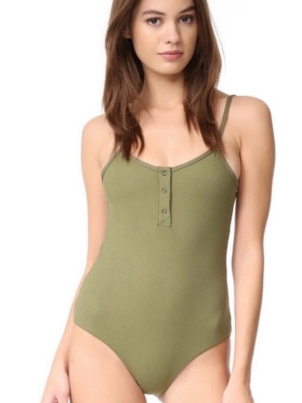 TAVIK Olive Green one piece bathing suit XS